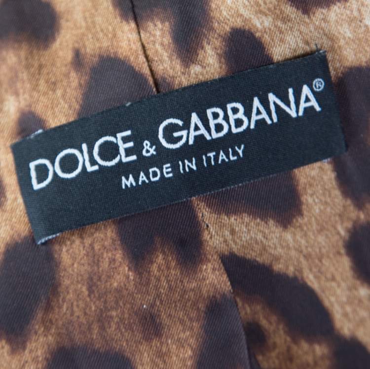 Pre Owned Dolce & Gabbana Navy Blue and Grey Striped Wool Tailored Blazer S