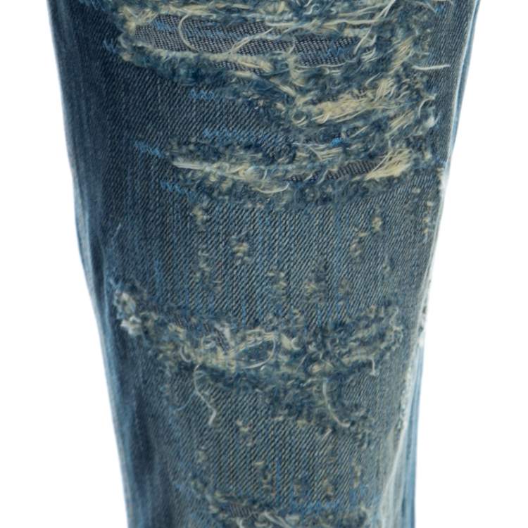 Pre Owned Dolce & Gabbana  Dark Blue Denim Fitted Jeans S