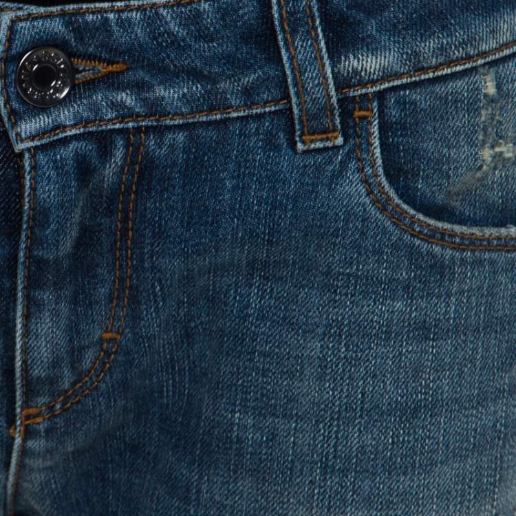 Pre Owned Dolce & Gabbana  Dark Blue Denim Fitted Jeans S