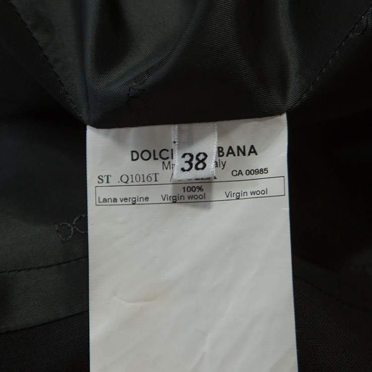 Pre Owned Dolce & Gabbana Black Wool Blazer S