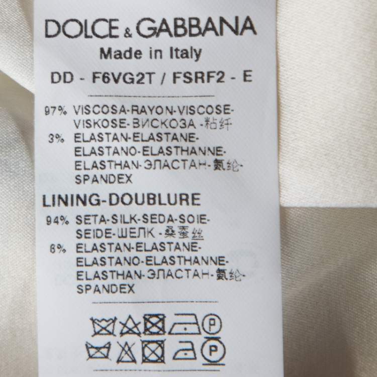 Pre Owned Dolce & Gabbana Lemon Print Sleeveless Midi Sheath Dress S