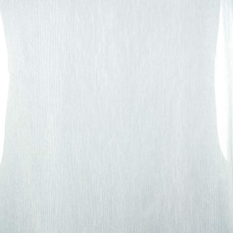 Pre Owned Dolce & Gabbana Vintage Cream Sheer Tunic Top M