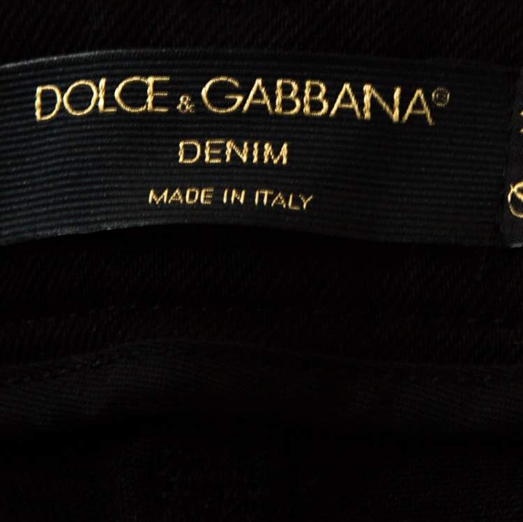 Pre Owned Dolce & Gabbana Black Denim Pretty Skinny Jeans S