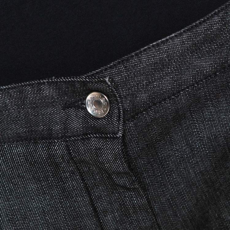مملوكة مسبقًا Dolce & Gabbana Black Denim Flared Leg Jeans L