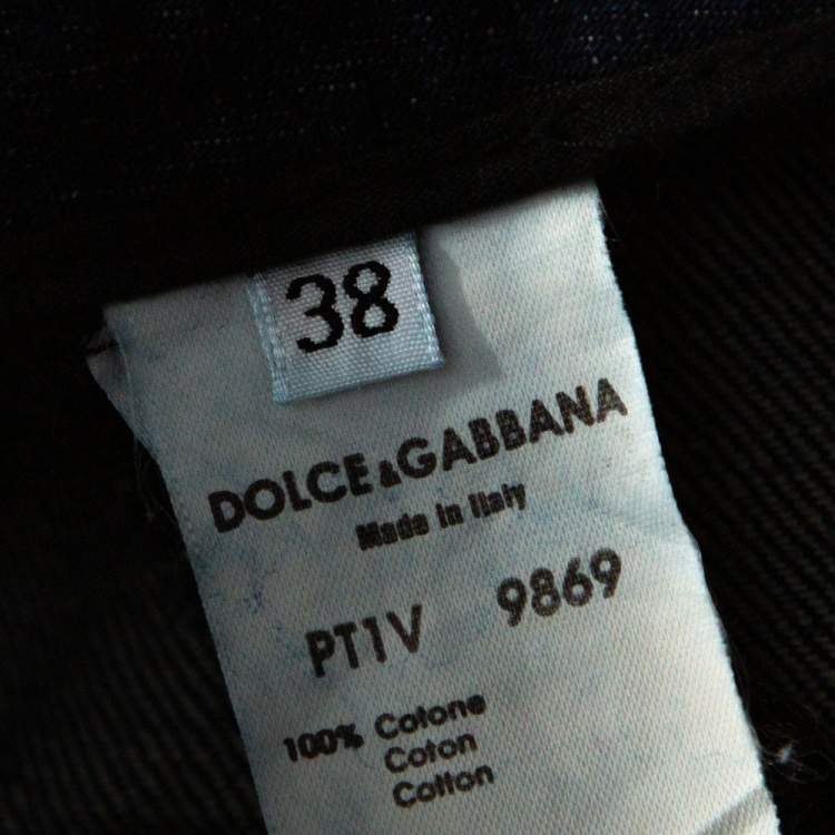 Pre Owned Dolce & Gabbana Indigo Denim Flared Jeans S