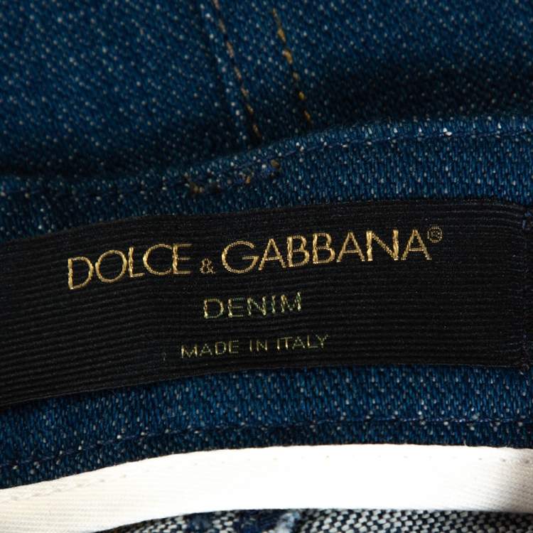 Pre Owned Dolce & Gabbana Indigo Denim Slim Fit Jeans XS