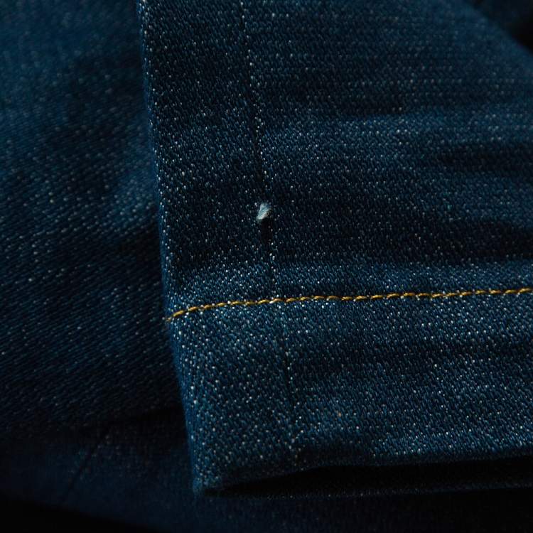 Pre Owned Dolce & Gabbana Indigo Denim Slim Fit Jeans XS