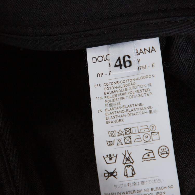 Pre Owned Dolce & Gabbana Black Denim Distressed Cute Fit Jeans L