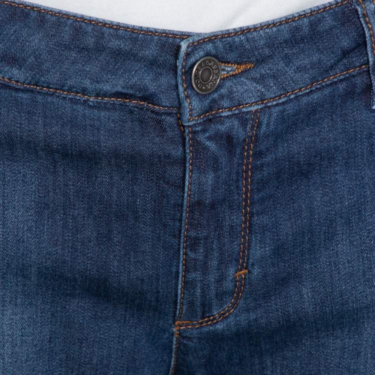 Pre Owned Dolce & Gabbana Indigo Stretch Denim Slim Fit Jeans L