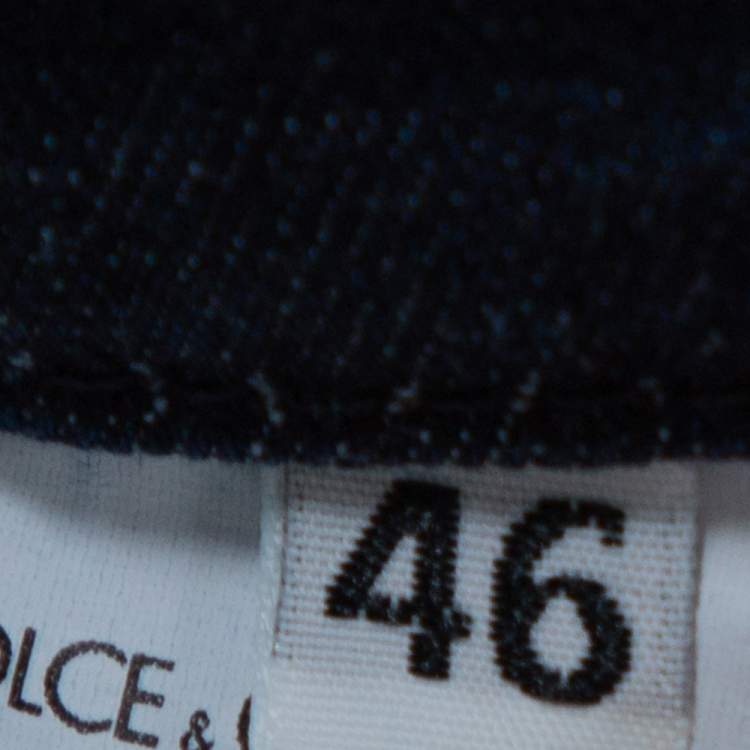 Pre Owned Dolce & Gabbana Indigo Medium Washed Denim Girly Jeans L