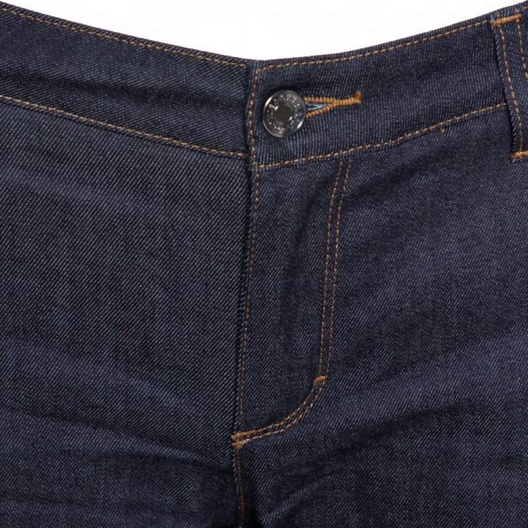 Pre Owned Dolce & Gabbana Dark Blue Denim Slim Fit Jeans L