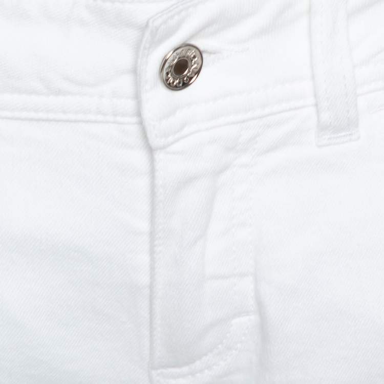 Pre Owned Dolce & Gabbana White Denim Cool Fit Flared Jeans M