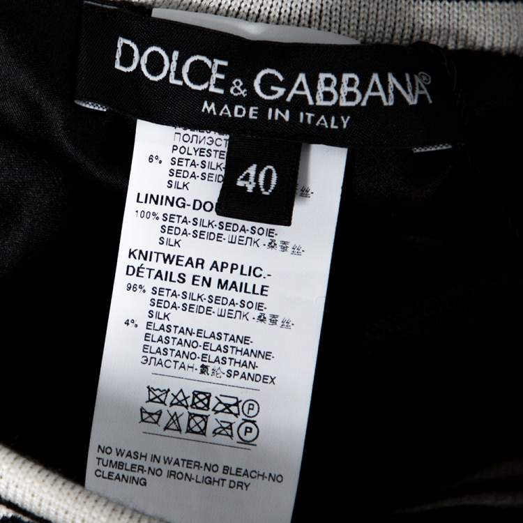 مملوكة مسبقًا Dolce & Gabbana Gold Sequined Track Trousers S