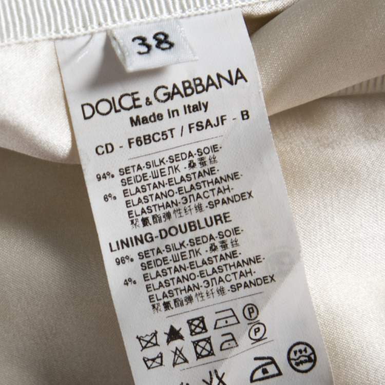 Pre Owned Dolce & Gabbana Multicolor Floral Print Silk Sleeveless Dress S