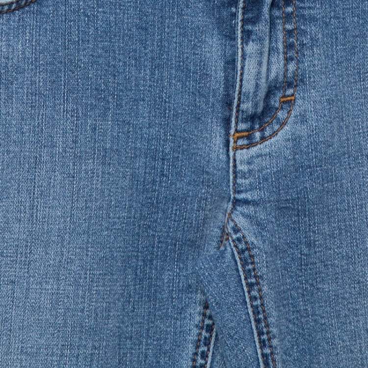 Pre Owned Dolce and Gabbana Blue Denim Kate Jeans XS