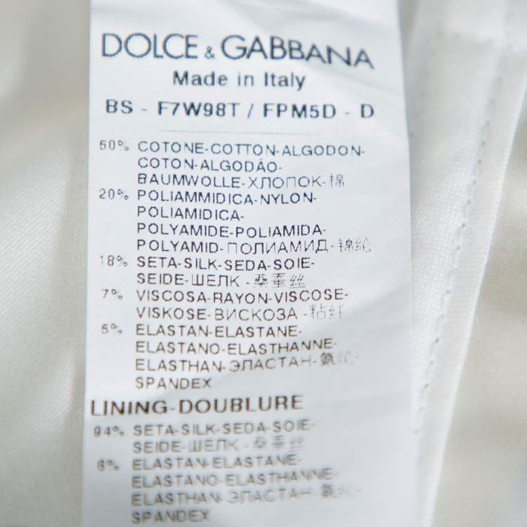 Pre Owned Dolce & Gabbana Multicolor Floral Printed Cotton Corset Crop Top & Skirt S