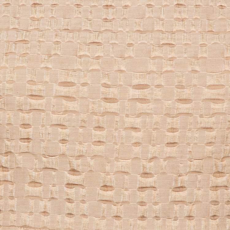 Pre Owned Dolce & Gabbana Beige Textured Cotton Sleeveless Sheath Dress S