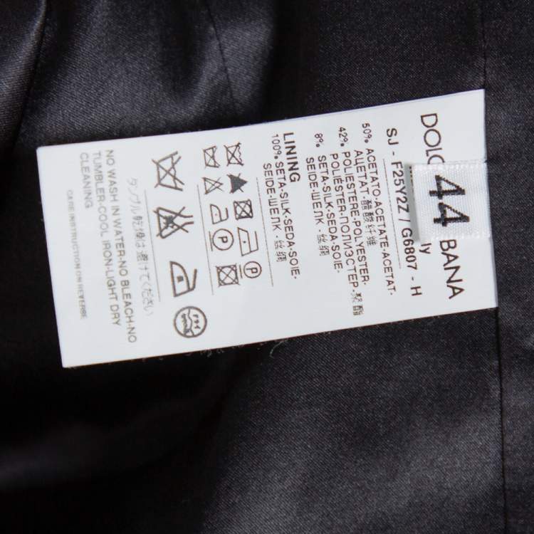 Pre Owned Dolce & Gabbana Red & Black Sequin Embellished Jacket M