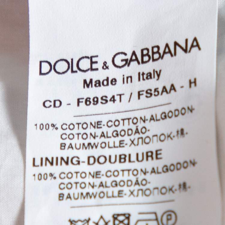 Pre Owned Dolce & Gabbana Multicolor Majolica Printed Cotton Flared Midi Dress S
