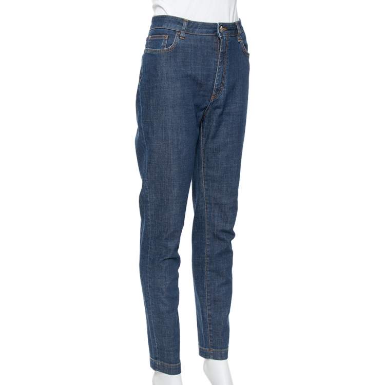 Pre Owned Dolce & Gabbana Navy Blue Denim Skinny Audrey Jeans L
