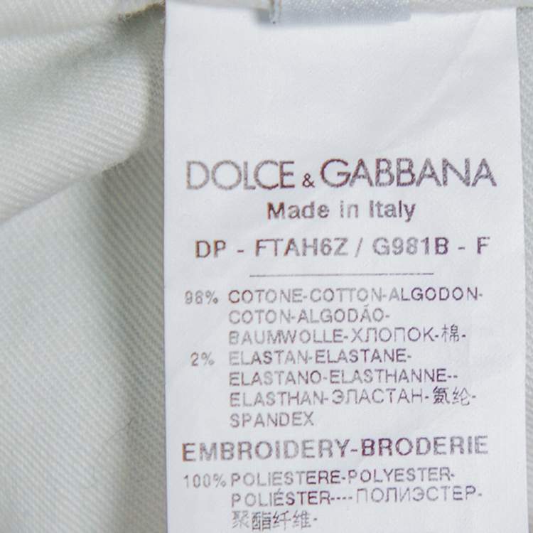 Pre Owned Dolce & Gabbana Navy Blue Denim Skinny Audrey Jeans L