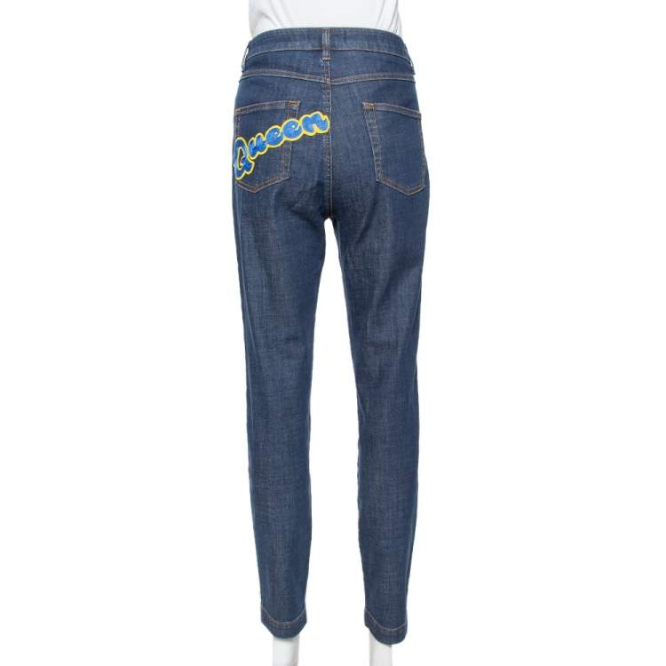 Pre Owned Dolce & Gabbana Navy Blue Denim Skinny Audrey Jeans L