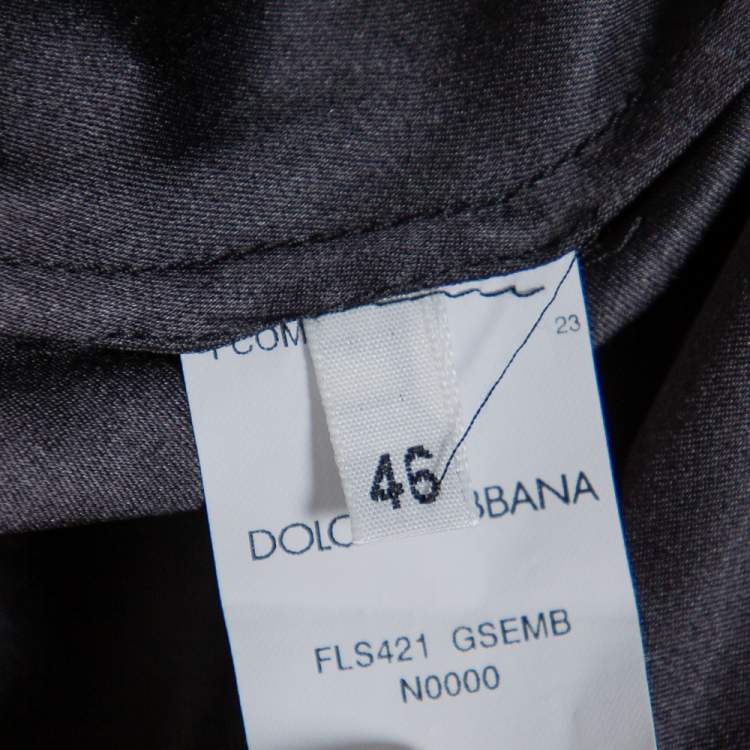 Pre Owned Dolce & Gabbana Black Lace Full Circle Maxi Skirt L