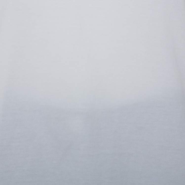 Pre Owned Dolce & Gabbana White Cotton Scarf Detailed T-Shirt M