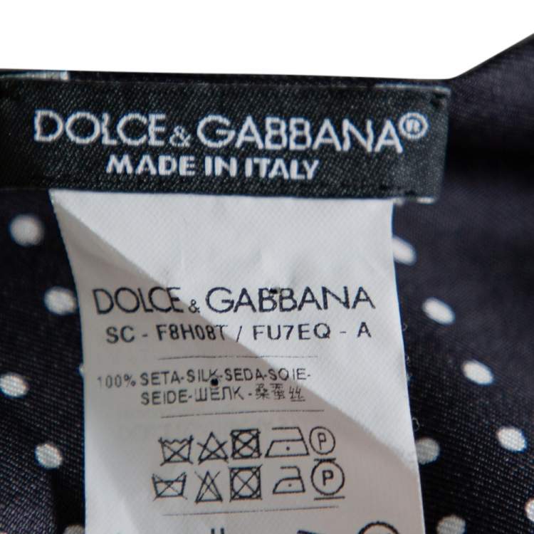 Pre Owned Dolce & Gabbana White Cotton Scarf Detailed T-Shirt M