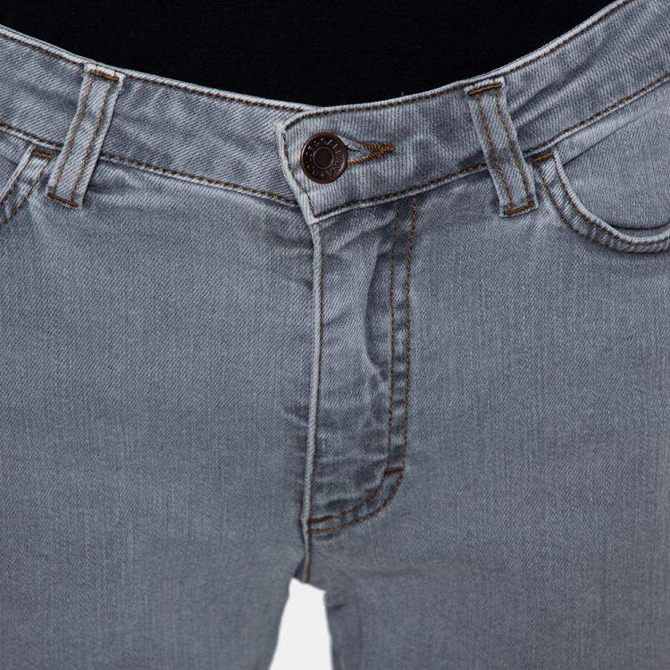 Pre Owned Dolce & Gabbana Navy Blue Denim Distressed Kate Jeans M
