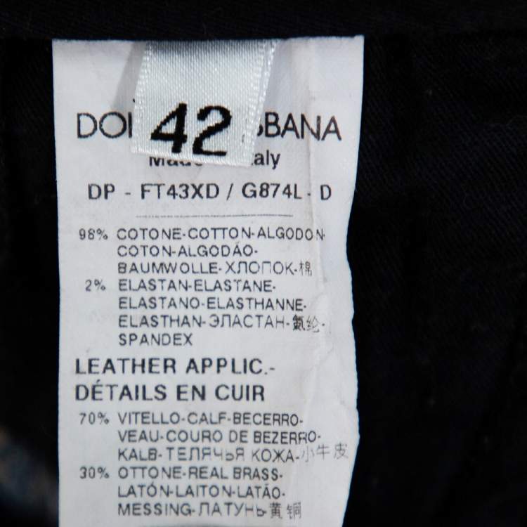 Pre Owned Dolce & Gabbana Blue Denim Skinny Audrey Jeans M