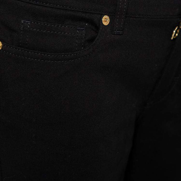 Pre Owned Dolce & Gabbana Black Denim Zip Detail Pretty Skinny Jeans M