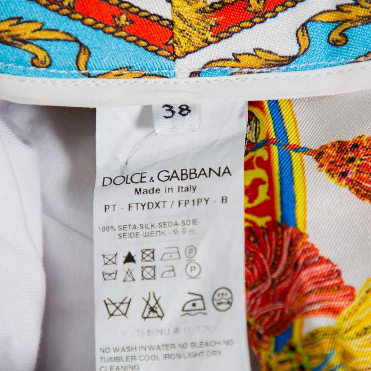مملوكة مسبقًا Dolce and Gabbana Multicolor Sicilian Print Pants S