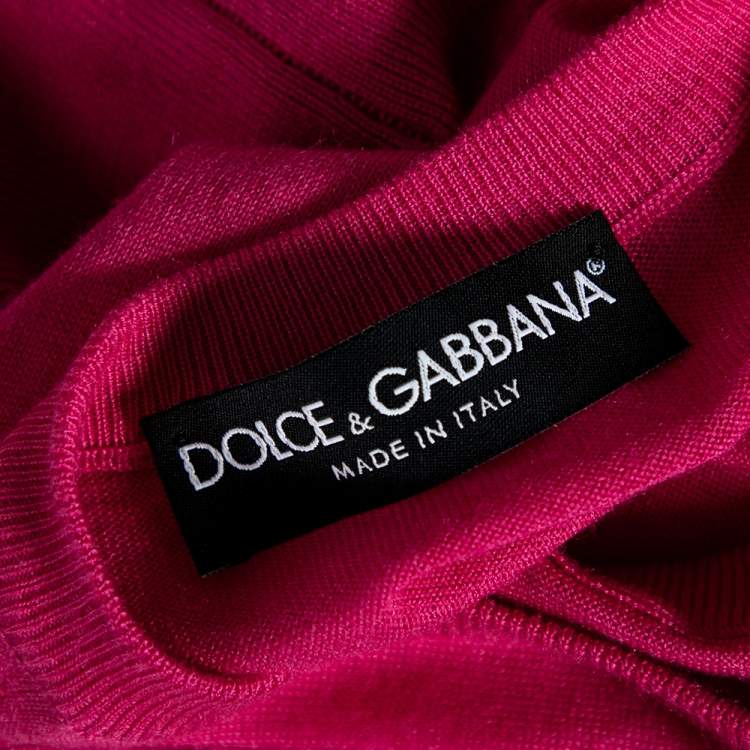 Pre Owned Dolce & Gabbana Pink Cashmere Silk Sleeveless Sweater S