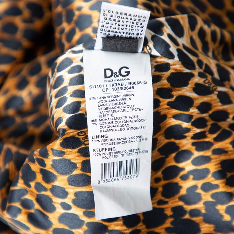 Pre Owned D&G Navy Blue Mohair Denim Trim Detail Button-Up Mini Skirt S 