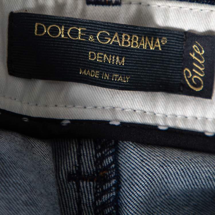 Pre Owned Dolce & Gabbana Blue Denim Cute Fit Jeans S