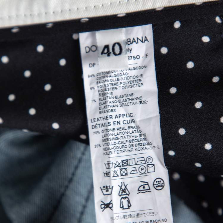 Pre Owned Dolce & Gabbana Blue Denim Cute Fit Jeans S
