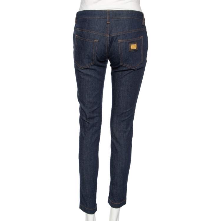 Pre Owned Dolce & Gabbana Blue Denim Cute Fit Jeans S