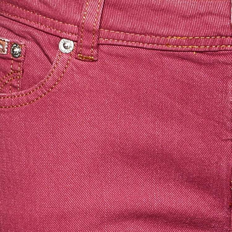 Pre Owned D&G Onion Pink Denim Low Rise Regular Fit Jeans M