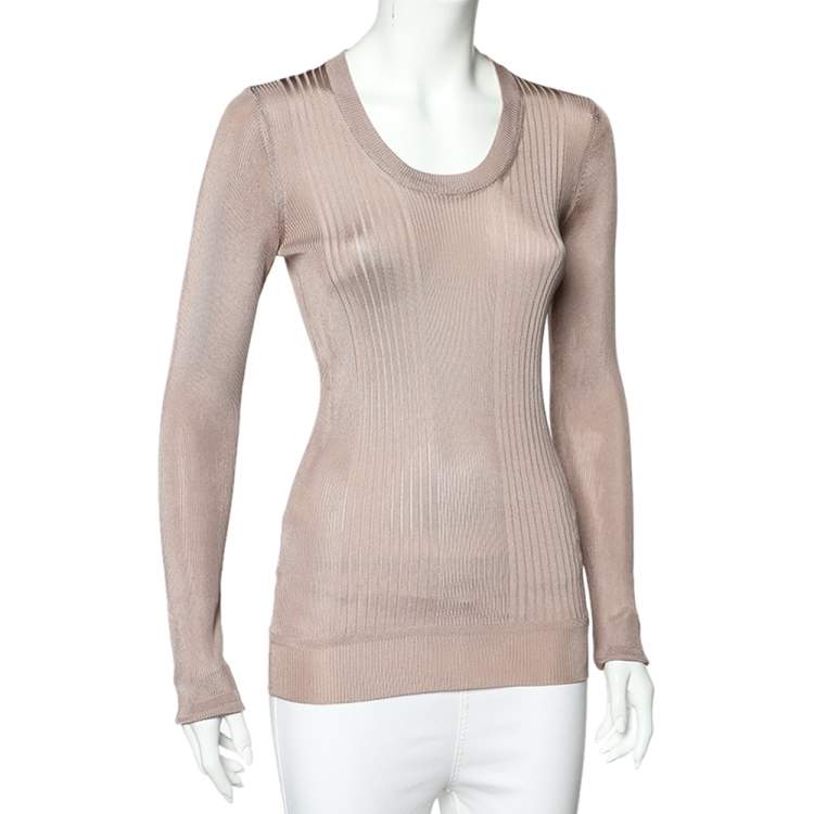 Pre Owned Dolce & Gabbana Onion Pink Knit Jumper M