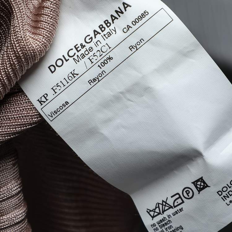 Pre Owned Dolce & Gabbana Onion Pink Knit Jumper M