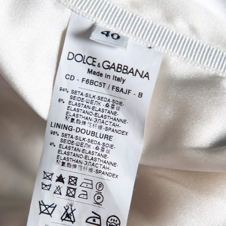 Pre Owned Dolce & Gabbana Multicolor Floral Print Silk Sleeveless Dress S