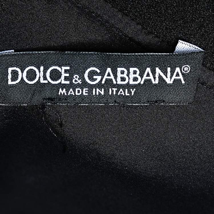 مملوكة مسبقًا Dolce & Gabbana Black Jacquard Mini Skirt S