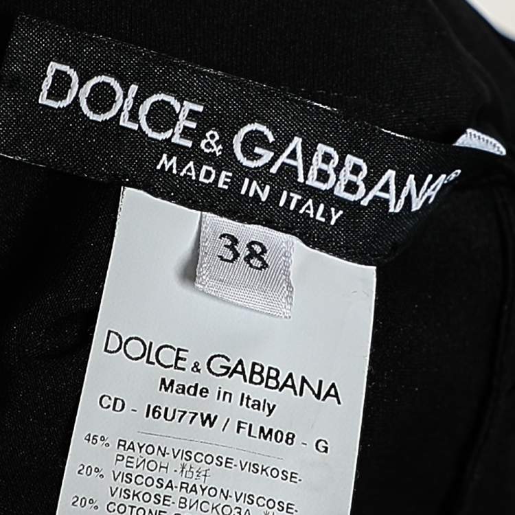 Pre Owned Dolce & Gabbana Brown Floral Lace Sleeveless Short Dress S