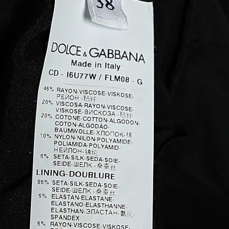 Pre Owned Dolce & Gabbana Brown Floral Lace Sleeveless Short Dress S