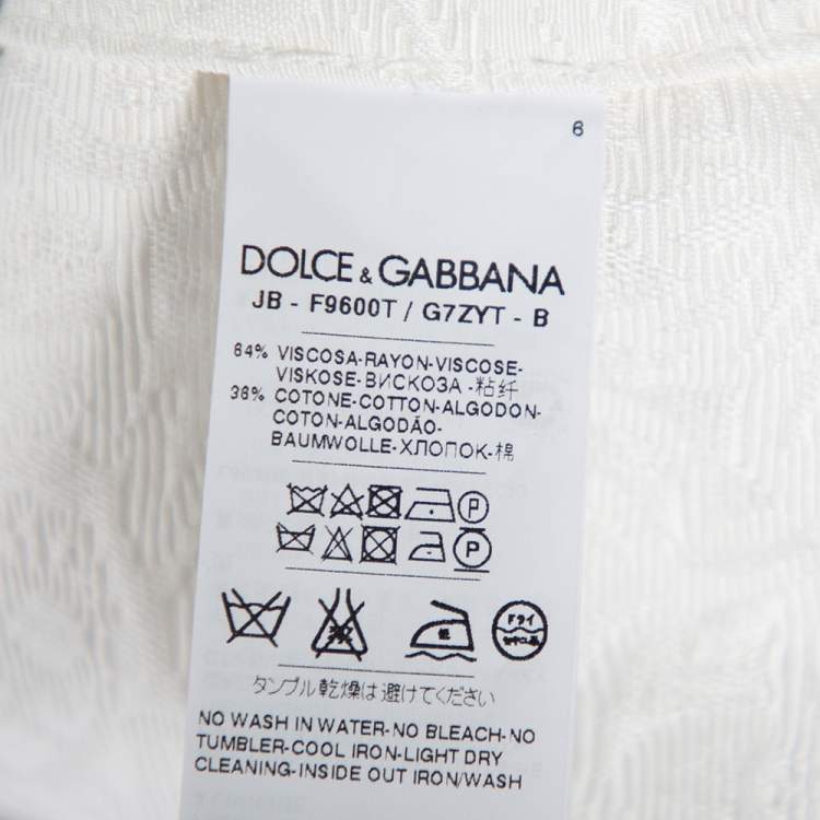 Pre Owned Dolce & Gabbana Multicolored Floral Print Brocade Hoodie M 