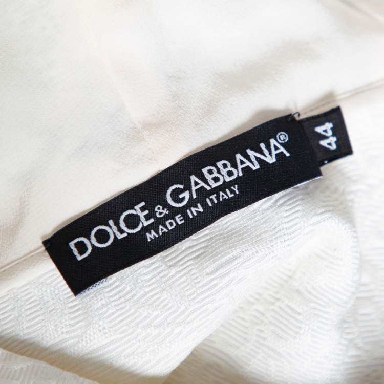 Pre Owned Dolce & Gabbana Multicolored Floral Print Brocade Hoodie M 