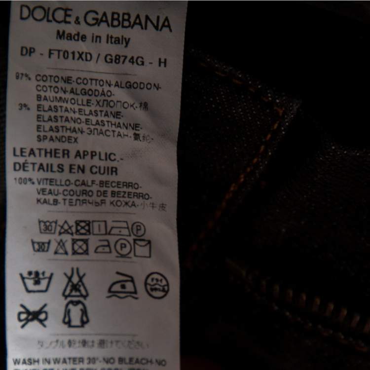 Pre Owned Dolce & Gabbana Grey Denim Cropped Pretty Fit Jeans S