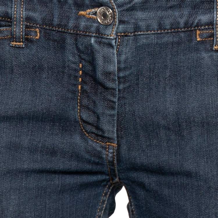 Pre Owned Dolce & Gabbana Blue Denim Straight Leg Jeans M