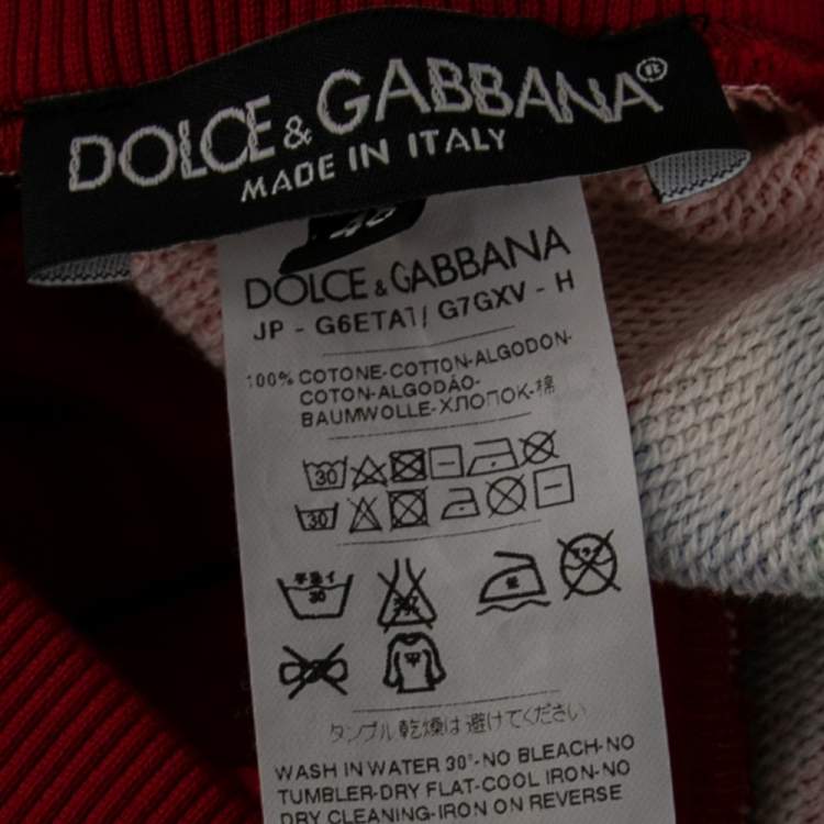 مملوكة مسبقًا Dolce & Gabbana Multicolored Sicilian Chinoiserie Printed Cotton Joggers L